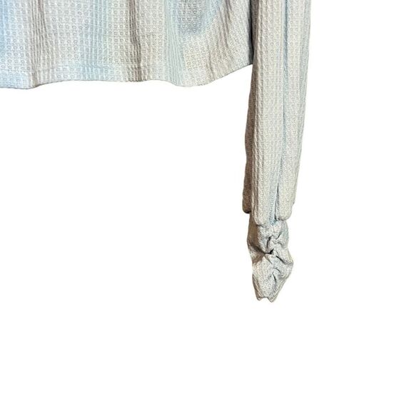 NWT! Love Fire light blue cropped long sleeve shirt - Picture 11 of 12